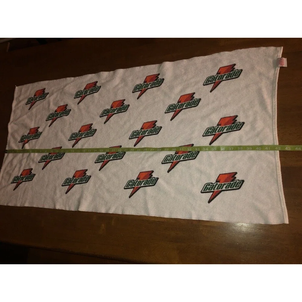 Vintage Gatorade Sideline Bench Golf Towel 42x21.5  USA Sports Drink Promo